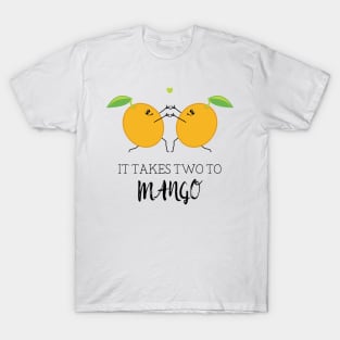 Takes Two to Mango Tango Cute Fruit Food Pun T-Shirt